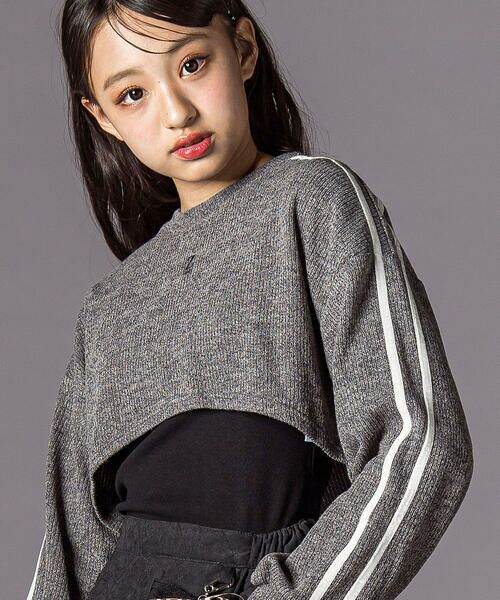 ZIDDY / ジディー その他トップス | メランジニット＆長袖リブTシャツセット(130~160cm) | 詳細11