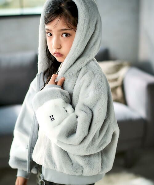 ZIDDY / ジディー ブルゾン | ショート丈ファーブルゾン(130~160cm) | 詳細5