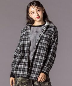 ZIDDY / ジディー シャツ・ブラウス | フード取り外しチェックシャツ(130~160cm)