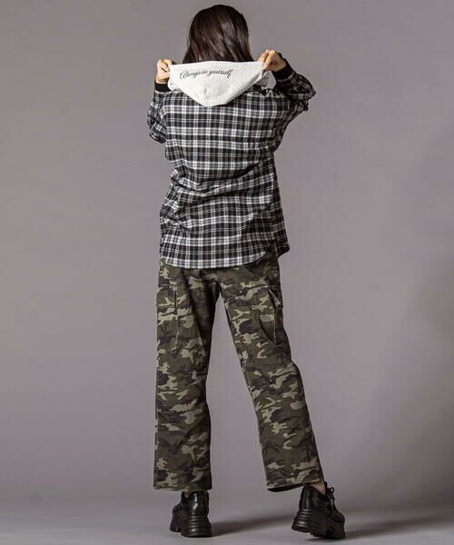 ZIDDY / ジディー シャツ・ブラウス | フード取り外しチェックシャツ(130~160cm) | 詳細2