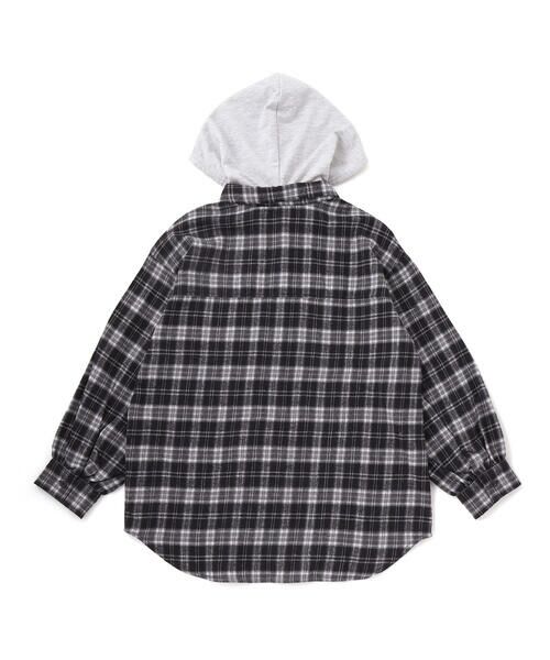 ZIDDY / ジディー シャツ・ブラウス | フード取り外しチェックシャツ(130~160cm) | 詳細6
