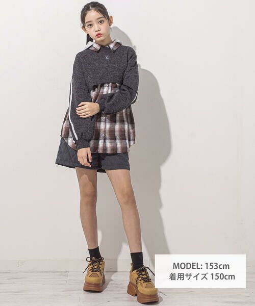 ZIDDY / ジディー シャツ・ブラウス | フード取り外しチェックシャツ(130~160cm) | 詳細15