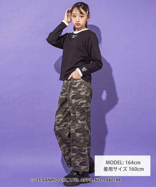 ZIDDY / ジディー スウェット | 【クロミ】刺しゅう配色リンガースウェット(130~160cm) | 詳細1