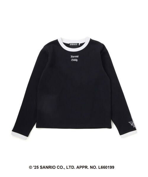 ZIDDY / ジディー スウェット | 【クロミ】刺しゅう配色リンガースウェット(130~160cm) | 詳細5