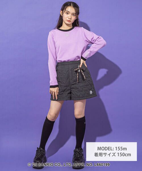 ZIDDY / ジディー スウェット | 【クロミ】刺しゅう配色リンガースウェット(130~160cm) | 詳細10