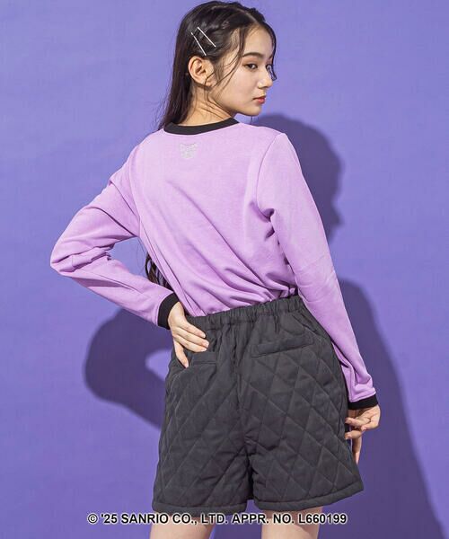 ZIDDY / ジディー スウェット | 【クロミ】刺しゅう配色リンガースウェット(130~160cm) | 詳細11