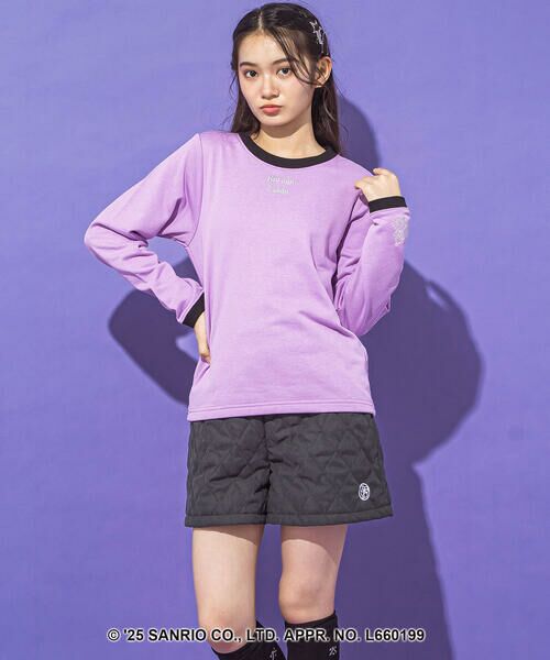 ZIDDY / ジディー スウェット | 【クロミ】刺しゅう配色リンガースウェット(130~160cm) | 詳細13