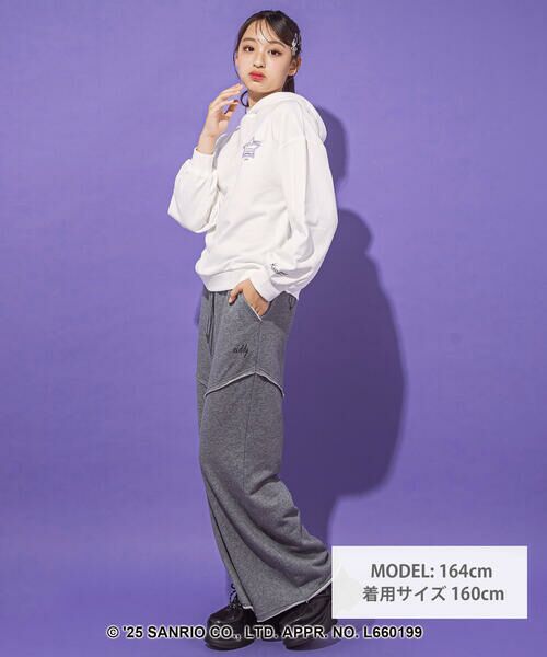 ZIDDY / ジディー スウェット | 【クロミ】ロゴプリント刺しゅうフーディ(130~160cm) | 詳細1