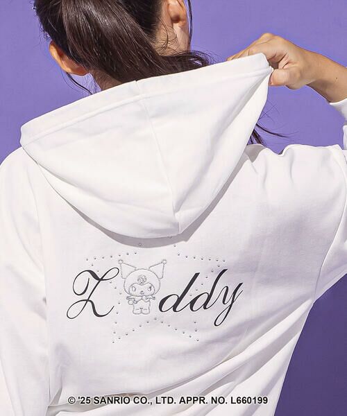 ZIDDY / ジディー スウェット | 【クロミ】ロゴプリント刺しゅうフーディ(130~160cm) | 詳細2