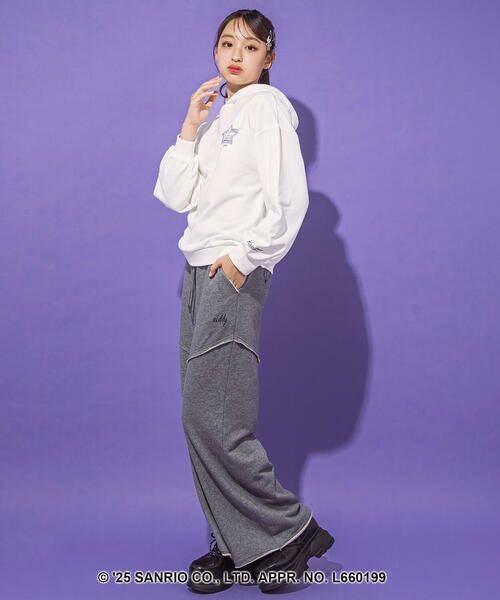 ZIDDY / ジディー スウェット | 【クロミ】ロゴプリント刺しゅうフーディ(130~160cm) | 詳細3