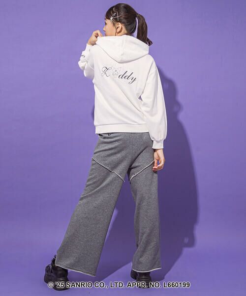 ZIDDY / ジディー スウェット | 【クロミ】ロゴプリント刺しゅうフーディ(130~160cm) | 詳細4