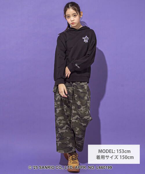 ZIDDY / ジディー スウェット | 【クロミ】ロゴプリント刺しゅうフーディ(130~160cm) | 詳細10