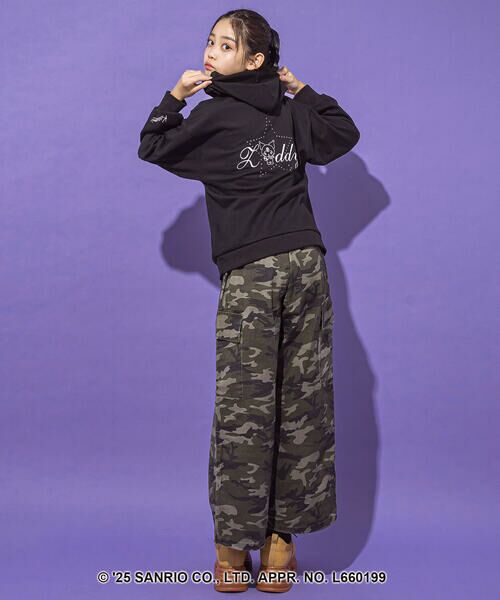 ZIDDY / ジディー スウェット | 【クロミ】ロゴプリント刺しゅうフーディ(130~160cm) | 詳細11