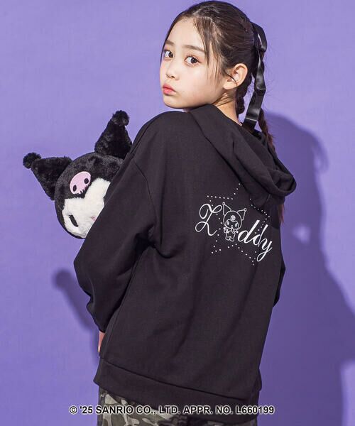 ZIDDY / ジディー スウェット | 【クロミ】ロゴプリント刺しゅうフーディ(130~160cm) | 詳細12