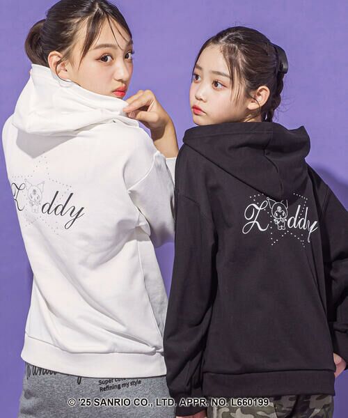 ZIDDY / ジディー スウェット | 【クロミ】ロゴプリント刺しゅうフーディ(130~160cm) | 詳細14