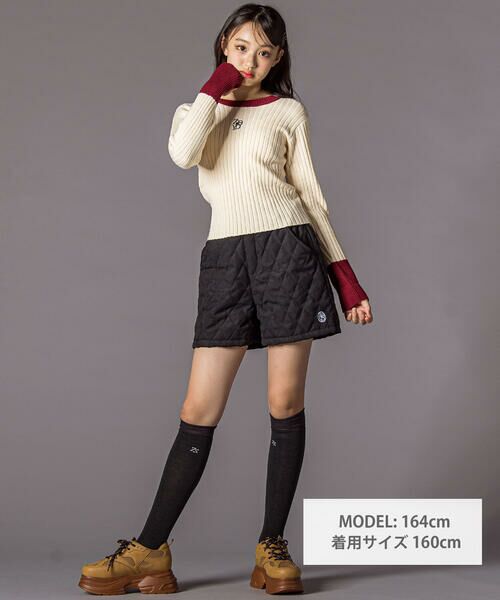 ZIDDY / ジディー ニット・セーター | バイカラーリブニット(130~160cm) | 詳細1