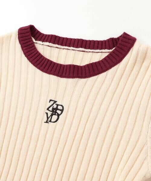 ZIDDY / ジディー ニット・セーター | バイカラーリブニット(130~160cm) | 詳細7