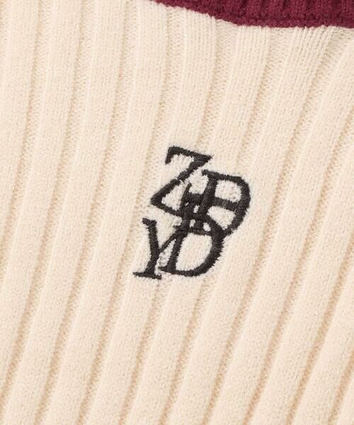 ZIDDY / ジディー ニット・セーター | バイカラーリブニット(130~160cm) | 詳細8