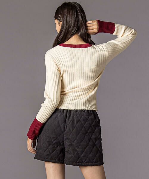 ZIDDY / ジディー ニット・セーター | バイカラーリブニット(130~160cm) | 詳細2