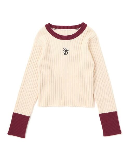 ZIDDY / ジディー ニット・セーター | バイカラーリブニット(130~160cm) | 詳細5