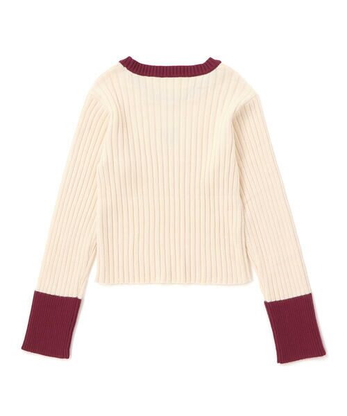 ZIDDY / ジディー ニット・セーター | バイカラーリブニット(130~160cm) | 詳細6