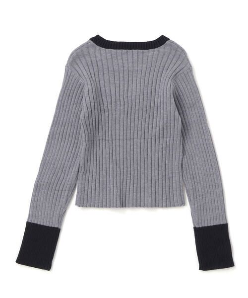 ZIDDY / ジディー ニット・セーター | バイカラーリブニット(130~160cm) | 詳細16