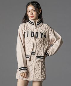 ZIDDY / ジディー その他トップス | ダブルジップスカパンニットセットアップ(130~160cm)