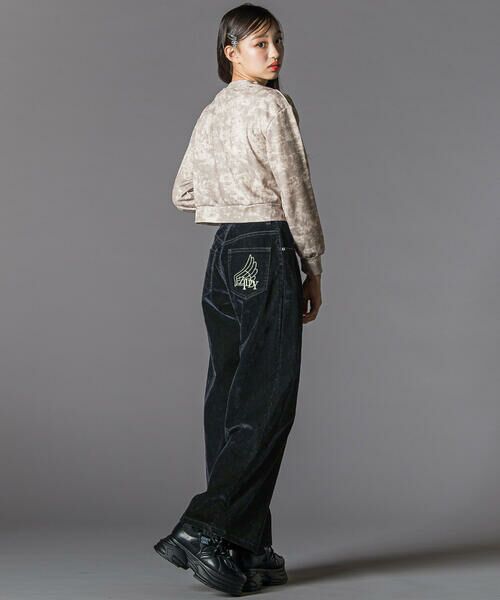 ZIDDY / ジディー デニムパンツ | フロッキーワイドデニム(130~160cm) | 詳細2