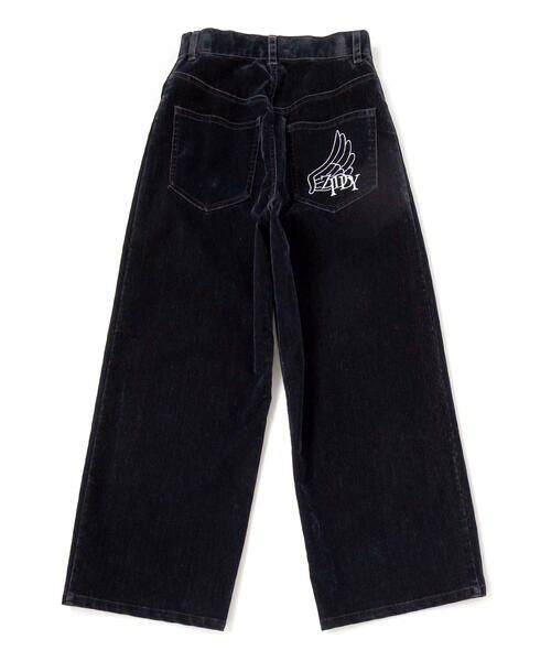 ZIDDY / ジディー デニムパンツ | フロッキーワイドデニム(130~160cm) | 詳細4