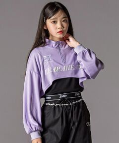 ZIDDY / ジディー その他トップス | ハーフジップドロップショルダートップス＆短丈半袖Tシャツセット(130~160cm)