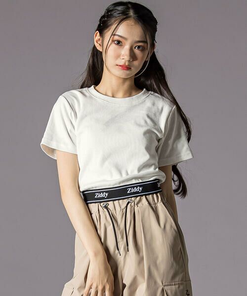 ZIDDY / ジディー その他トップス | ハーフジップドロップショルダートップス＆短丈半袖Tシャツセット(130~160cm) | 詳細3