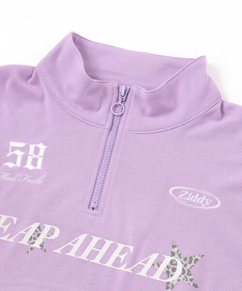 ZIDDY / ジディー その他トップス | ハーフジップドロップショルダートップス＆短丈半袖Tシャツセット(130~160cm) | 詳細14