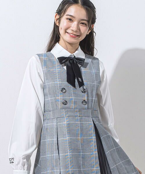 ZIDDY / ジディー ミニ丈・ひざ丈ワンピース | グレンチェックジャンパースカート(130~160cm) | 詳細4