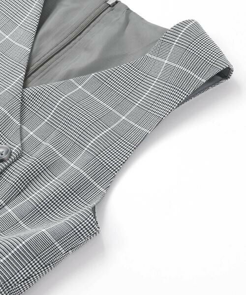 ZIDDY / ジディー ミニ丈・ひざ丈ワンピース | グレンチェックジャンパースカート(130~160cm) | 詳細9