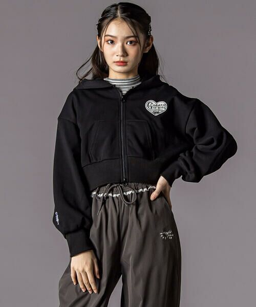 ZIDDY / ジディー パーカー | ウエスタン短丈ジップアップパーカー(130~160cm) | 詳細2