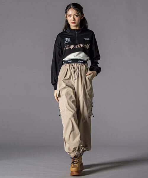 ZIDDY / ジディー カーゴパンツ | レースアップナイロンカーゴパンツ(130~160cm) | 詳細6