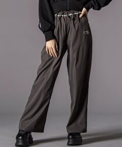 ZIDDY / ジディー チノ・ワークパンツ | チラレースウエストワイドパンツ(130~160cm)