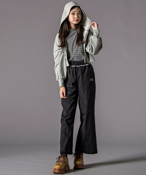 ZIDDY / ジディー チノ・ワークパンツ | チラレースウエストワイドパンツ(130~160cm) | 詳細2