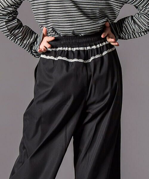 ZIDDY / ジディー チノ・ワークパンツ | チラレースウエストワイドパンツ(130~160cm) | 詳細3