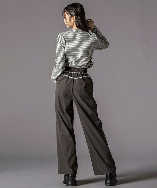 ZIDDY / ジディー チノ・ワークパンツ | チラレースウエストワイドパンツ(130~160cm) | 詳細13