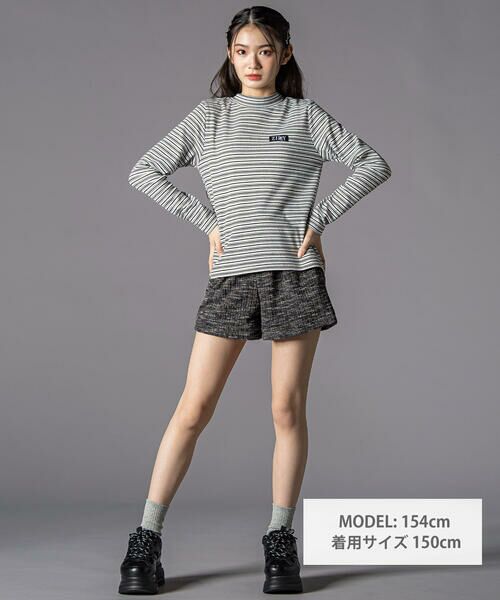 ZIDDY / ジディー Tシャツ | プチハイ×ボーダートップス  (130~160cm) | 詳細1
