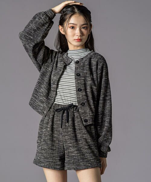 ZIDDY / ジディー Tシャツ | プチハイ×ボーダートップス  (130~160cm) | 詳細3