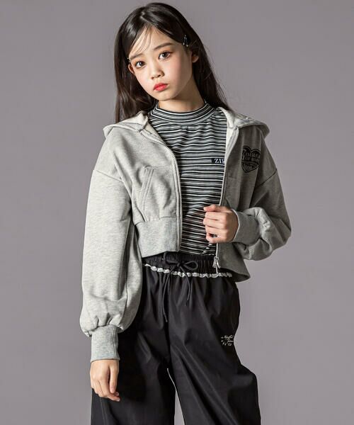 ZIDDY / ジディー Tシャツ | プチハイ×ボーダートップス  (130~160cm) | 詳細7