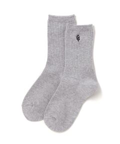 ZIDDY / ジディー ソックス | ロゴ刺しゅうリブソックス(19~24cm)