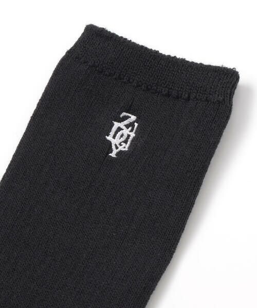 ZIDDY / ジディー ソックス | ロゴ刺しゅうリブソックス(19~24cm) | 詳細3