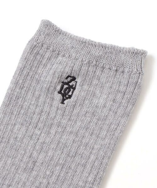 ZIDDY / ジディー ソックス | ロゴ刺しゅうリブソックス(19~24cm) | 詳細5