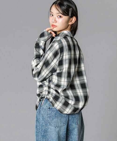 ZIDDY / ジディー その他トップス | チェックシャツ×リブカーディガンセット(130~160cm) | 詳細3