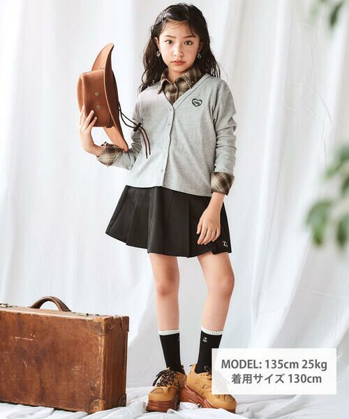 ZIDDY / ジディー その他トップス | チェックシャツ×リブカーディガンセット(130~160cm) | 詳細22