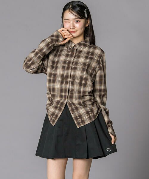 ZIDDY / ジディー その他トップス | チェックシャツ×リブカーディガンセット(130~160cm) | 詳細23