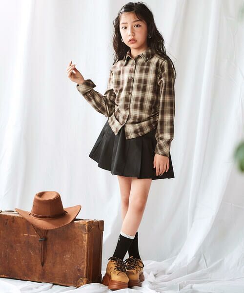 ZIDDY / ジディー その他トップス | チェックシャツ×リブカーディガンセット(130~160cm) | 詳細24